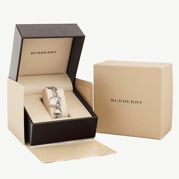 Burberry BU5200 Silver-Tone Charm Chainlink Bracelet Watch - Picture 6 of 6